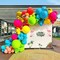 Tropical Hawaiian Balloons Set, 65Pcs 12In Summer Party Balloons with Hot Pink Green Orange Yellow Teal Blue for Hawaiian Summer Birthday Party Decorations